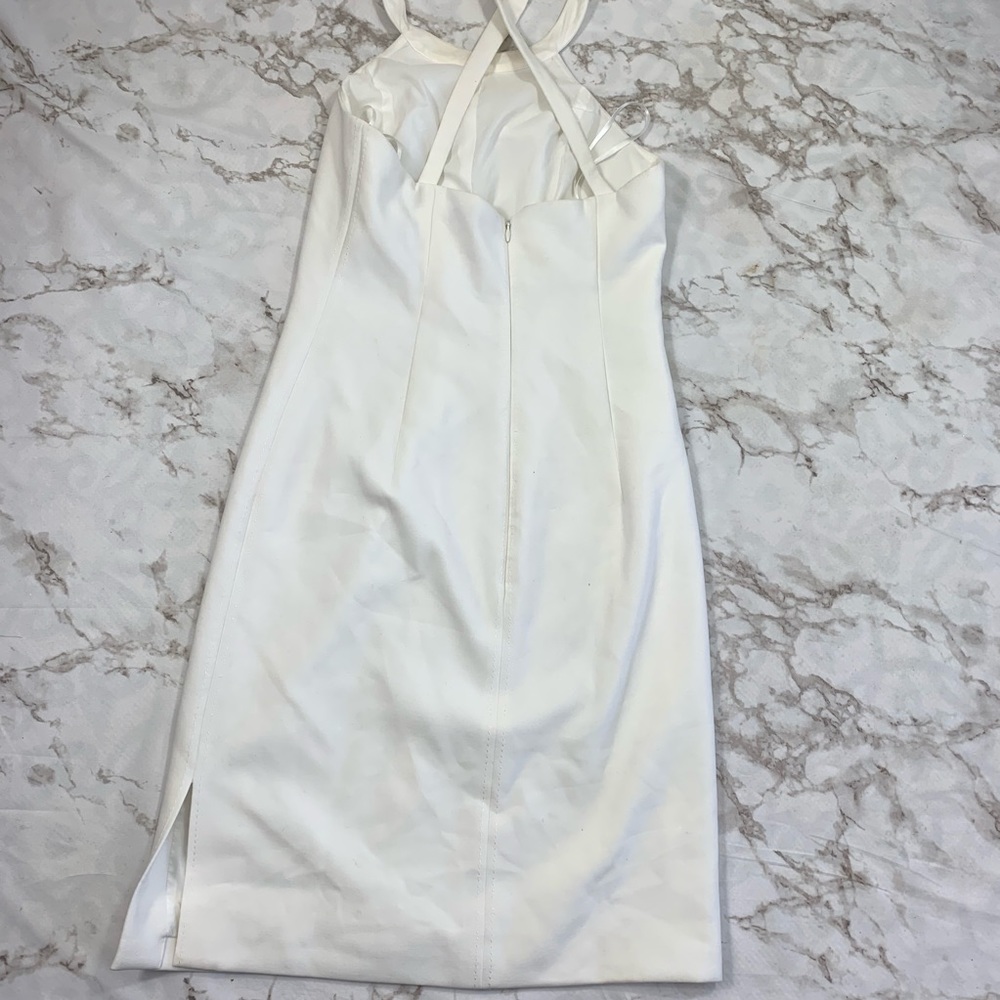 Elizabeth And James Imogen White Halter Dress NWT - Picture 5 of 5